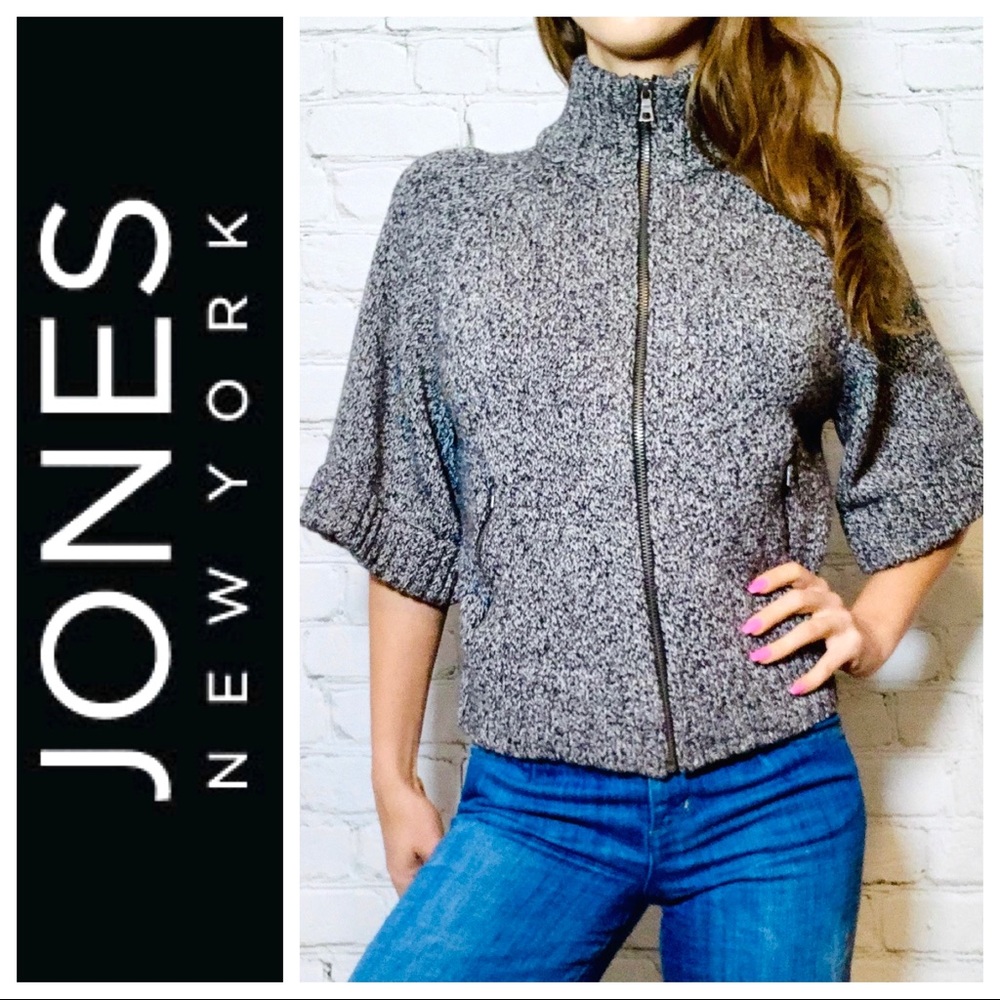 Jones New York Modern Turtleneck Sweater Coat